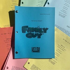 Family Guy SET 2004 THE FAT GUY STRANGLER Production Used Draft Scripts ICONIC!!